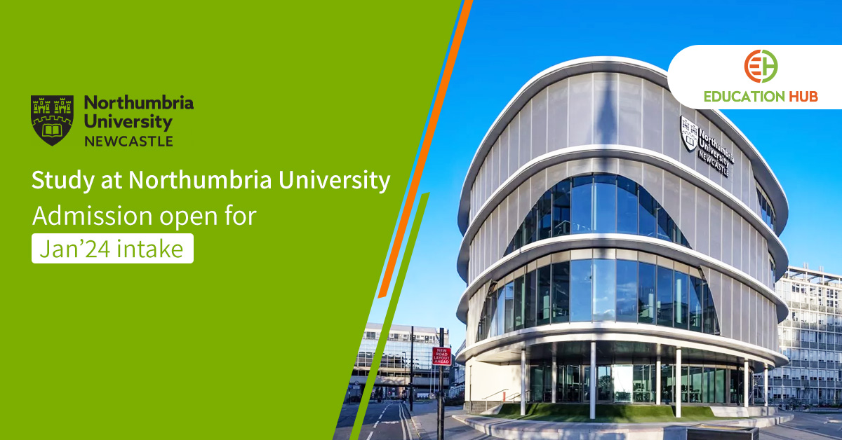 Study in UK at Northumbria University Apply for January 2024 intake